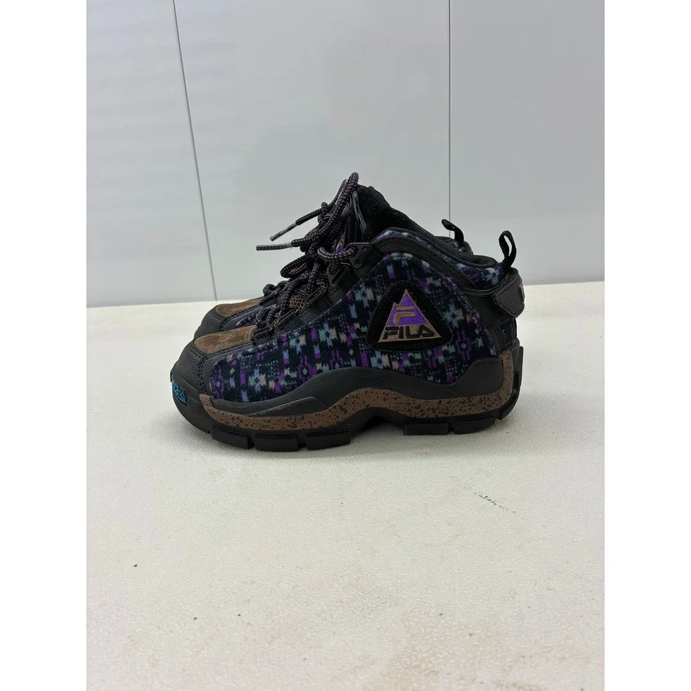 Fila Grant Hill 2 Kids Sneakers Multicolor Tapestry Brown Suede 3BM01382-972
